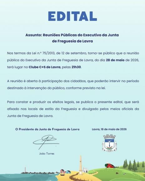 Reuni&atilde;o P&uacute;blica de Executivo