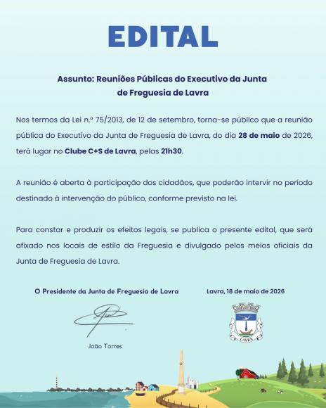 Reuni&atilde;o P&uacute;blica de Executivo