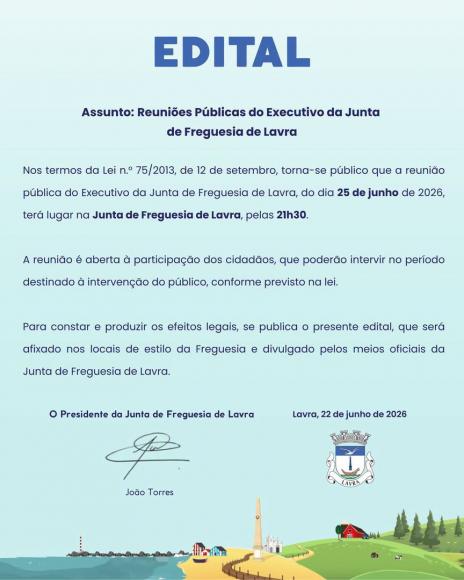 Reuni&atilde;o P&uacute;blica de Executivo