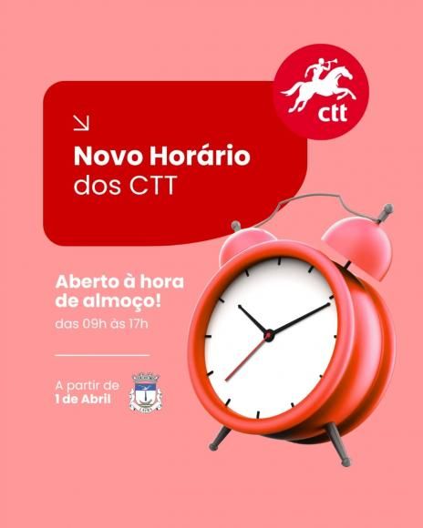 Novo Hor&aacute;rio dos CTT - Lavra